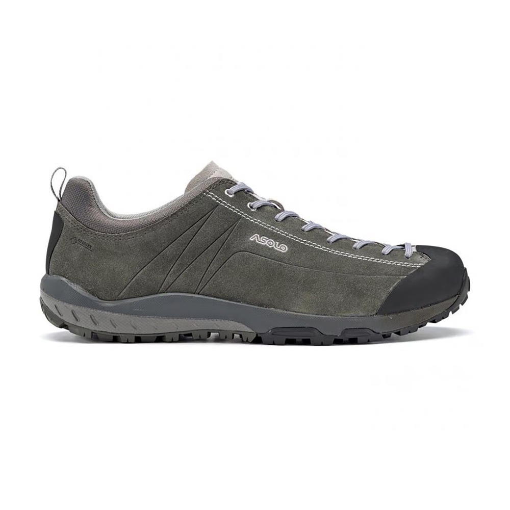Asolo Mens Shiver GV Gore-Tex‎ Hiking Shoes Gray Suede Vibram Size 9.5